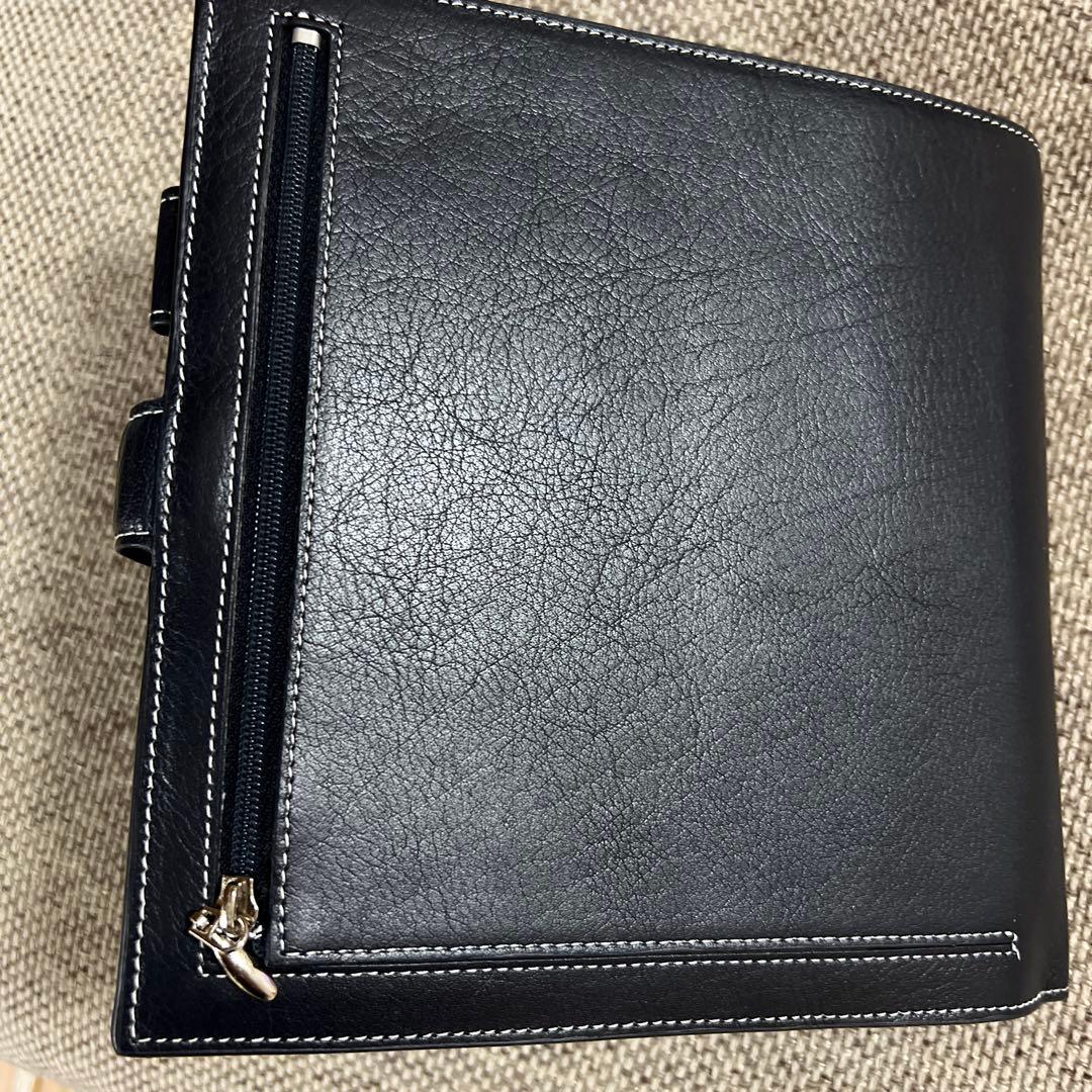 ASHFORD A5 リング式ファイル 黒　システム手帳
