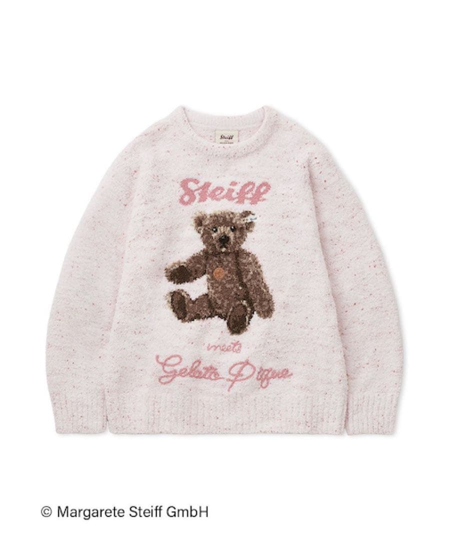 Steiff シュタイフ パウダーネップジャガードプルオーバー くま テディベア