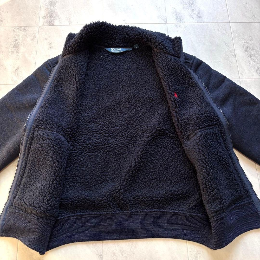 【超希少】ポロバイラルフローレン パイルジャケット ポニー刺繍 短丈 00s M
