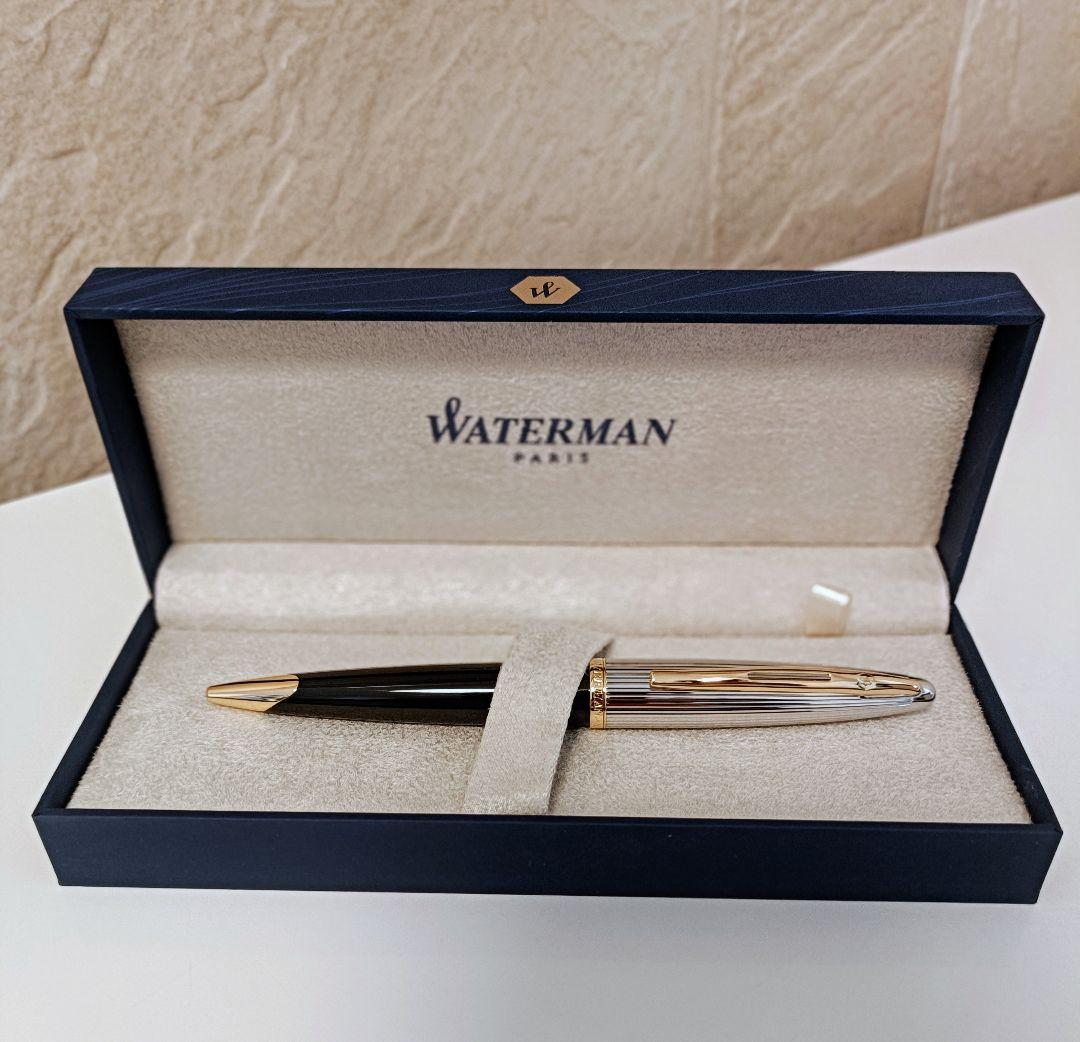 WATERMAN カレン・デラックス ボールペン BK&SV (ウォーターマン)