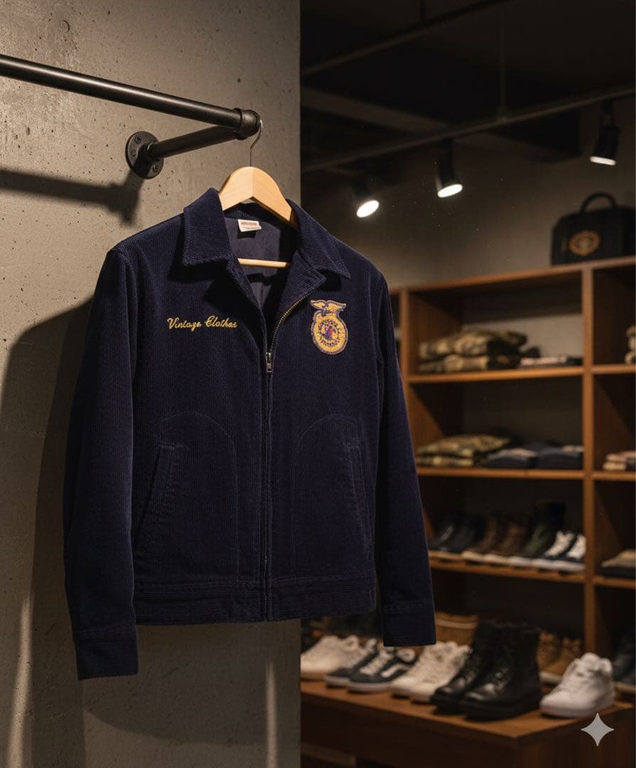 #90 Lサイズ FFA JACKET ジャケット レプリカ ネイビー