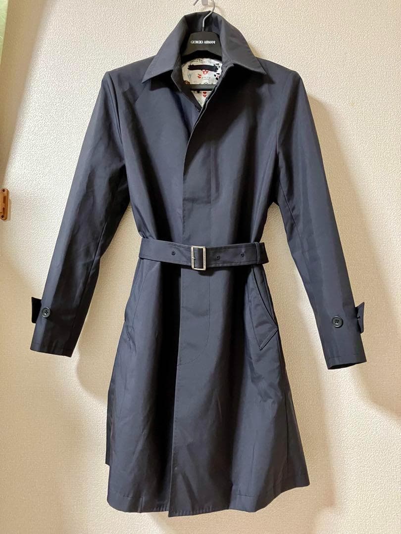 バーバリーブラックレーベル　トレンチコート　ライナー付ベルト付　モノグラム裏地