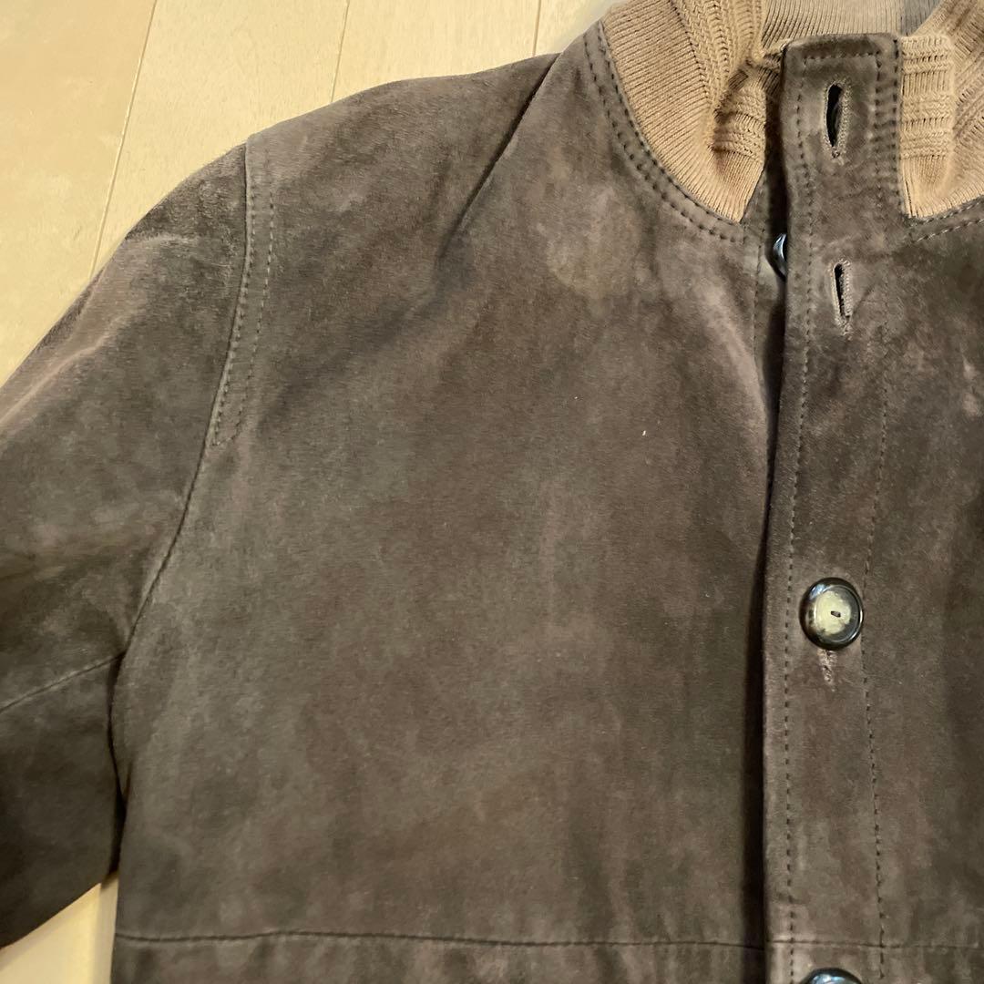 A.P.C.スエードレザー　バルスターブルゾン　XSブラウン