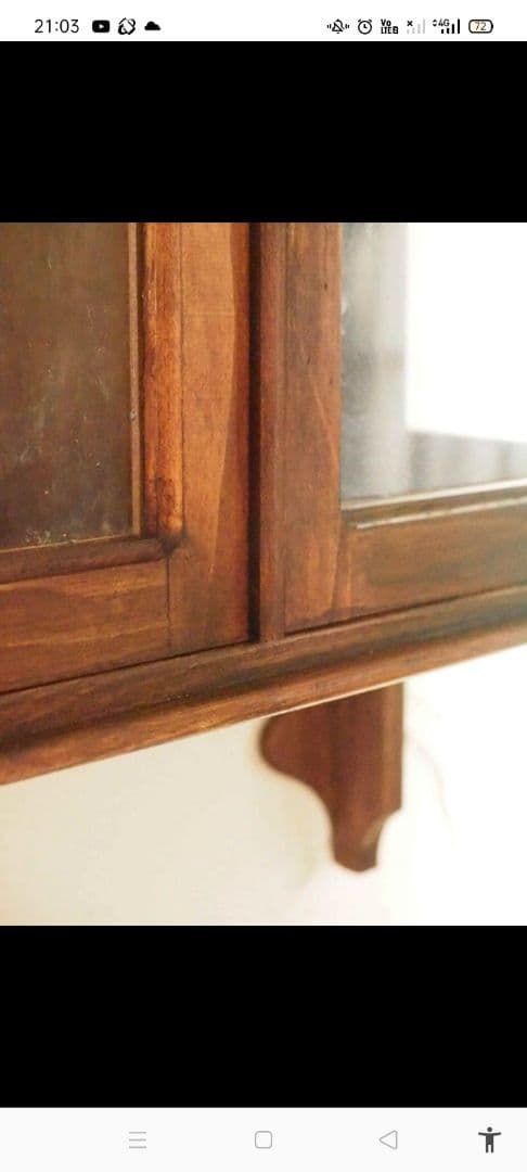 フランス　アンティーク　家具　ウォールキャビネット　キャビネット　棚　ブロカント