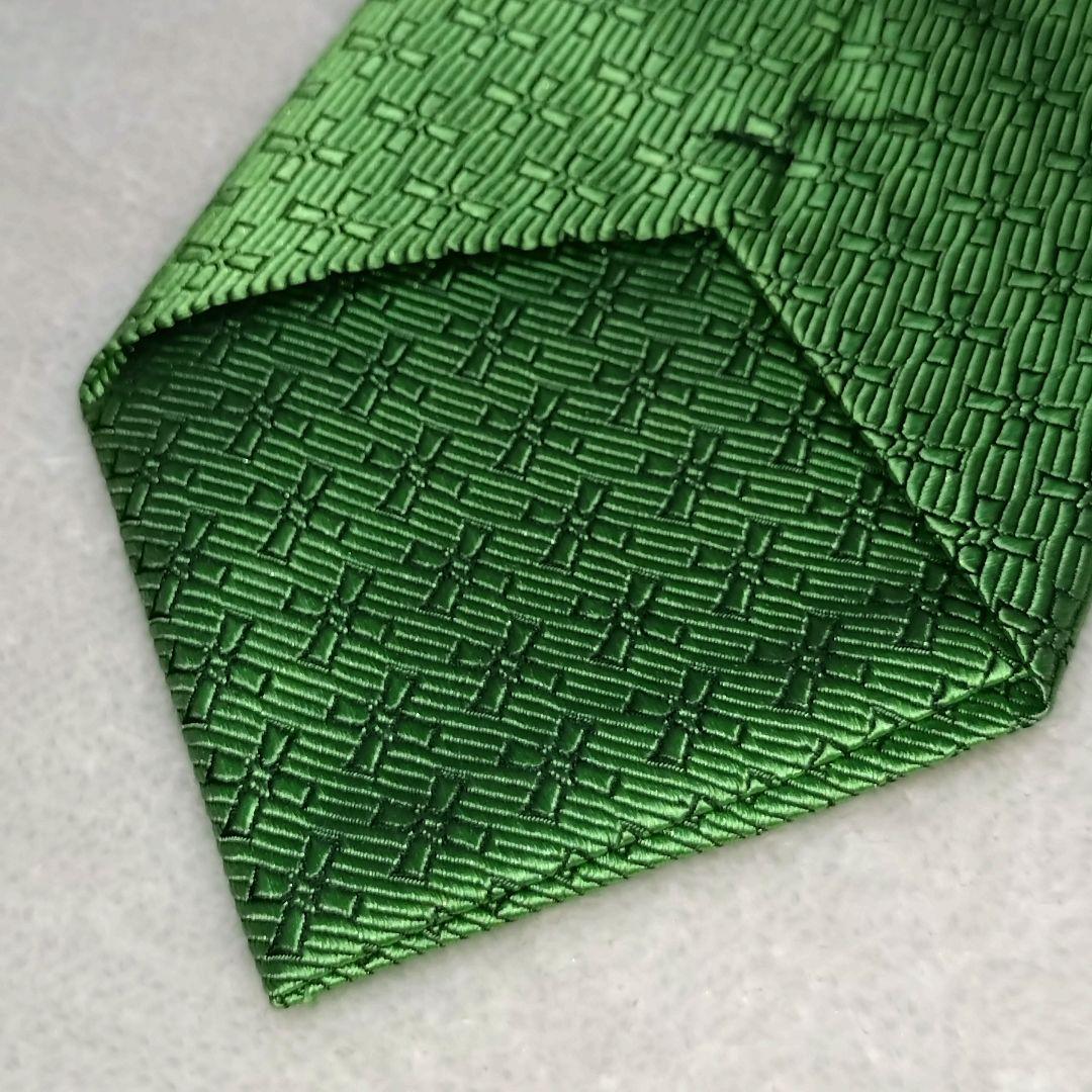 美品■コムデギャルソン　オムドゥ　ネクタイ　グリーン系　シルク100%