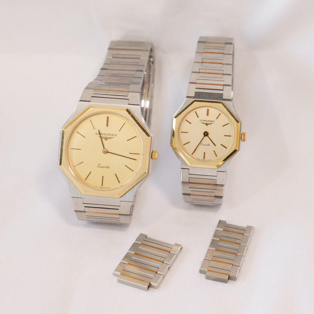 ミナミ)ロンジン　ペア腕時計　1970s