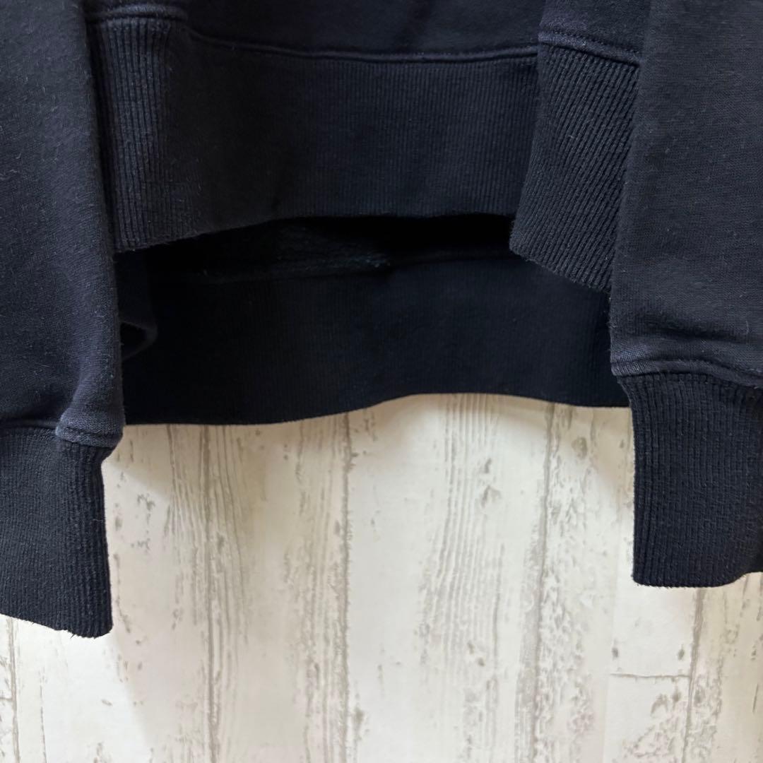 【激レア】STUSSY ステューシー　NIKE パーカー　スウェット　刺繍　黒