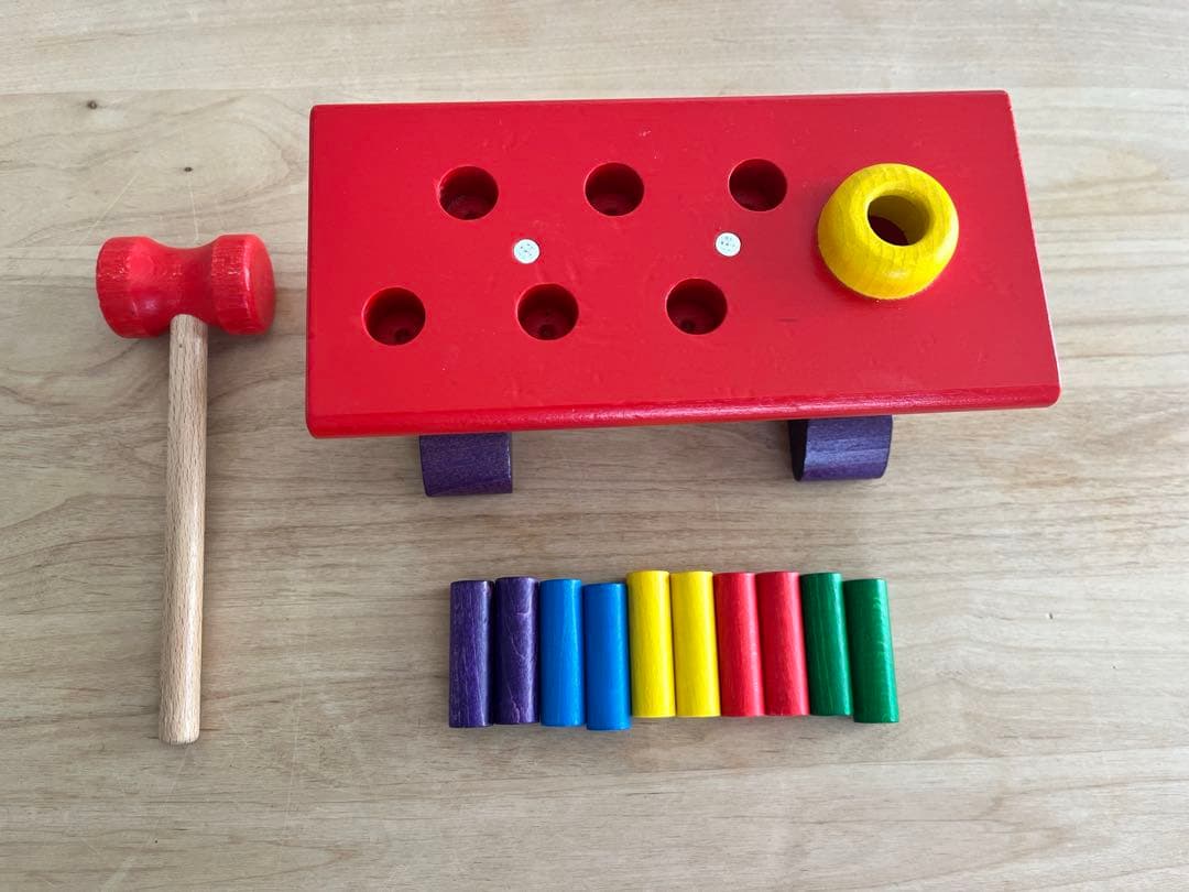 ニック社 木製知育玩具 ハンマートイ 大工さん