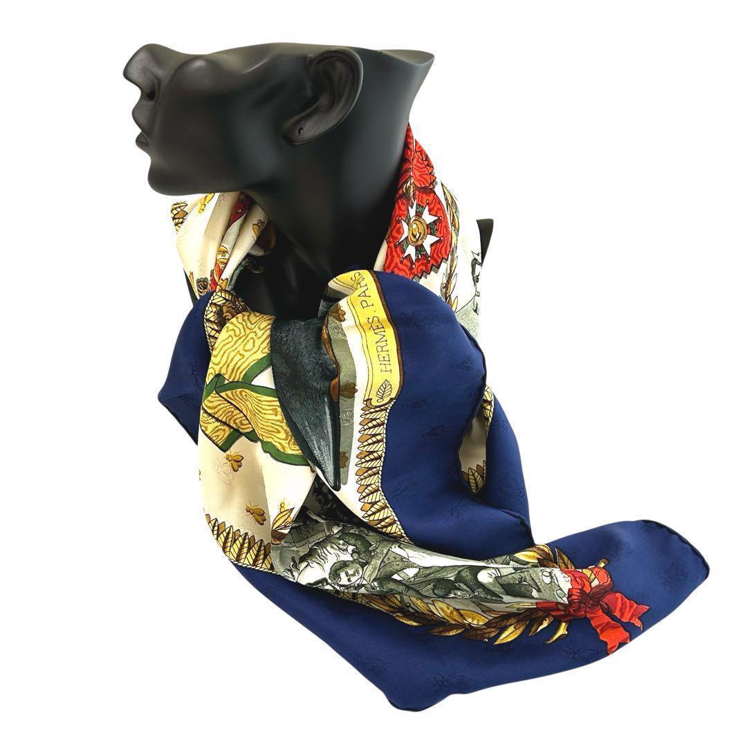 エルメス カレ90 NAPOLEON ナポレオン スカーフ シルク HERMES