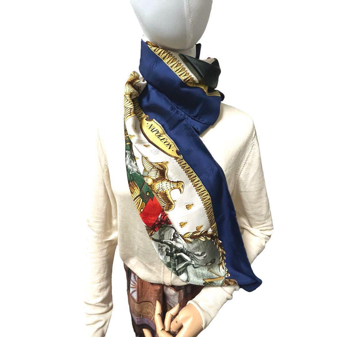 エルメス カレ90 NAPOLEON ナポレオン スカーフ シルク HERMES