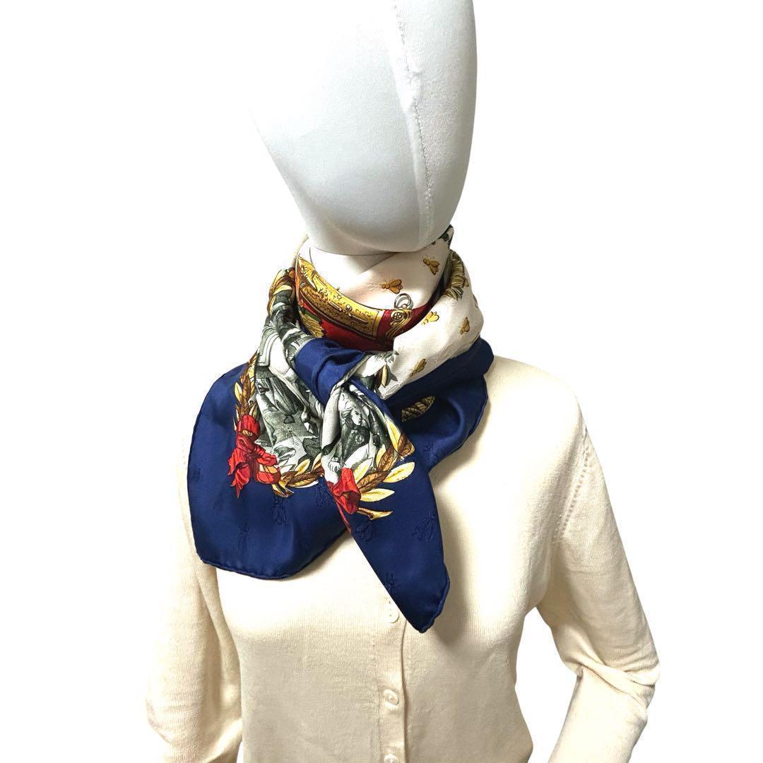 エルメス カレ90 NAPOLEON ナポレオン スカーフ シルク HERMES