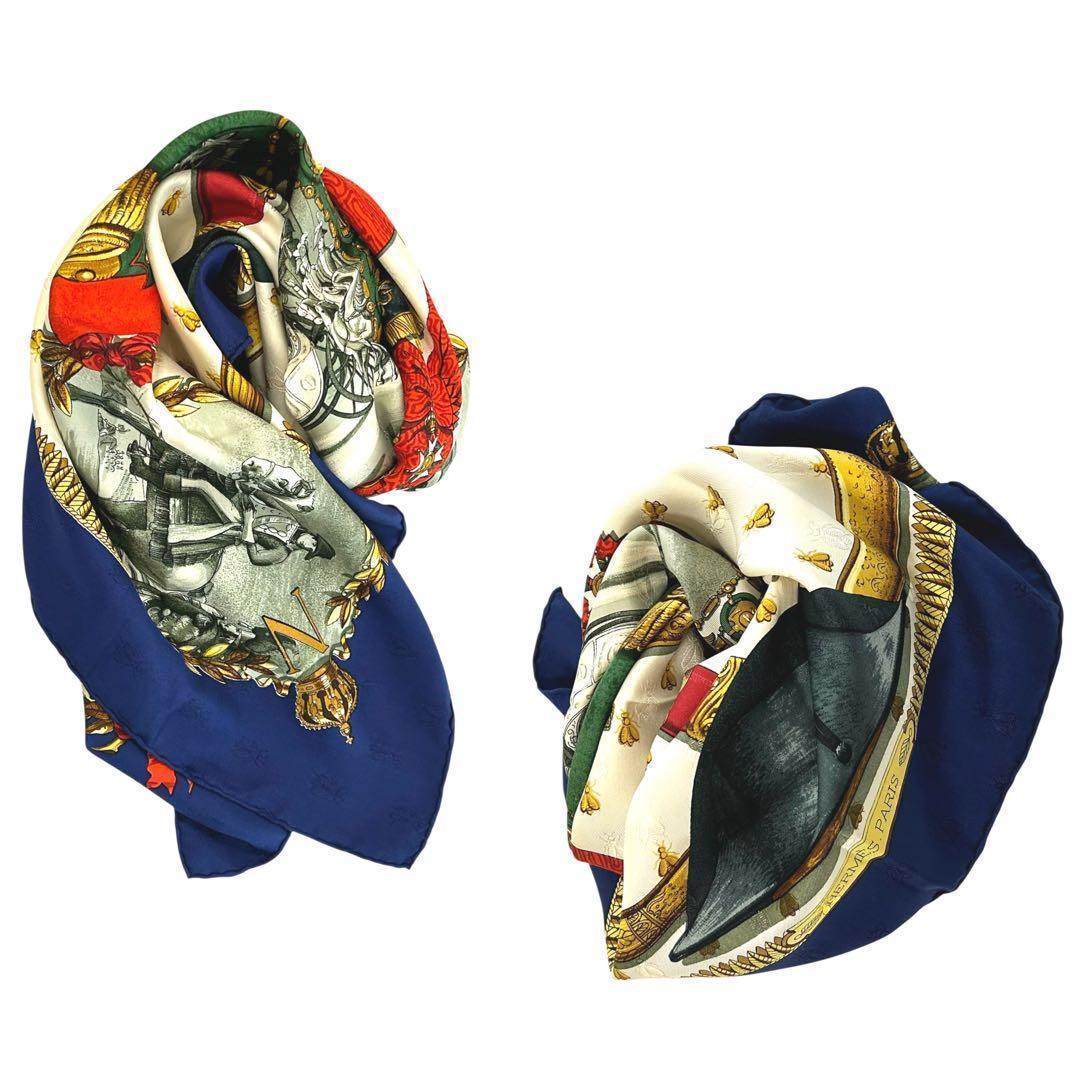 エルメス カレ90 NAPOLEON ナポレオン スカーフ シルク HERMES