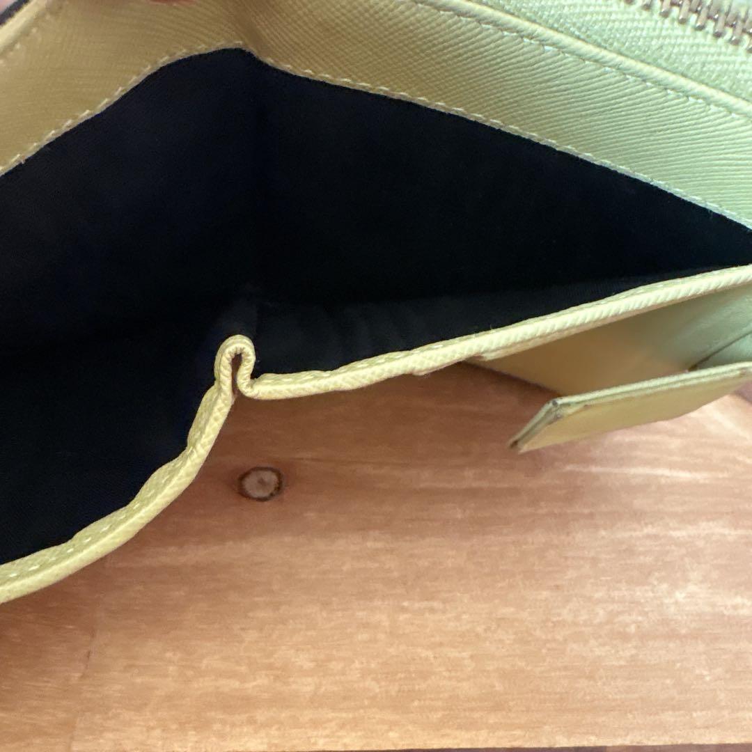 PRADA サフィアーノ　ナイロン　レザー　コンパクトウォレット