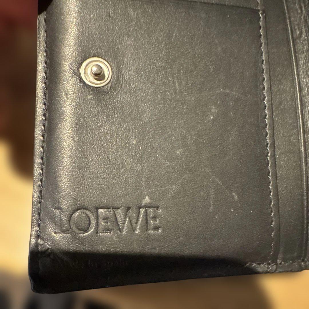 LOEWE ブラック 二つ折り財布