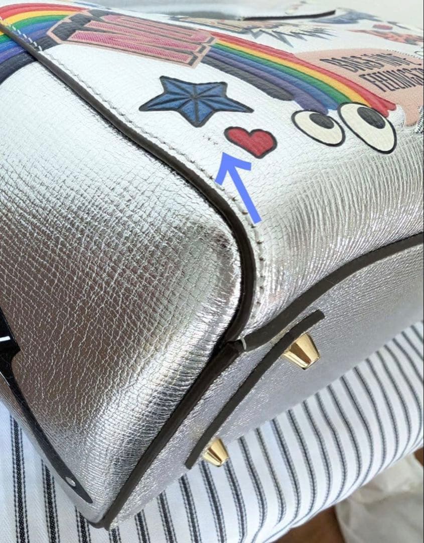 ◎超美品 アニヤハインドマーチ オールオーバー ステッカー トートバッグ❤︎