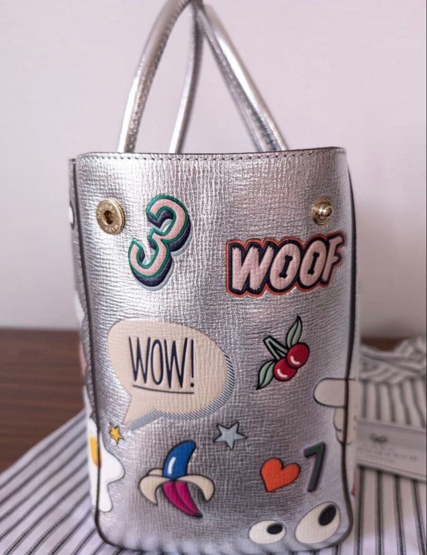 ◎超美品 アニヤハインドマーチ オールオーバー ステッカー トートバッグ❤︎