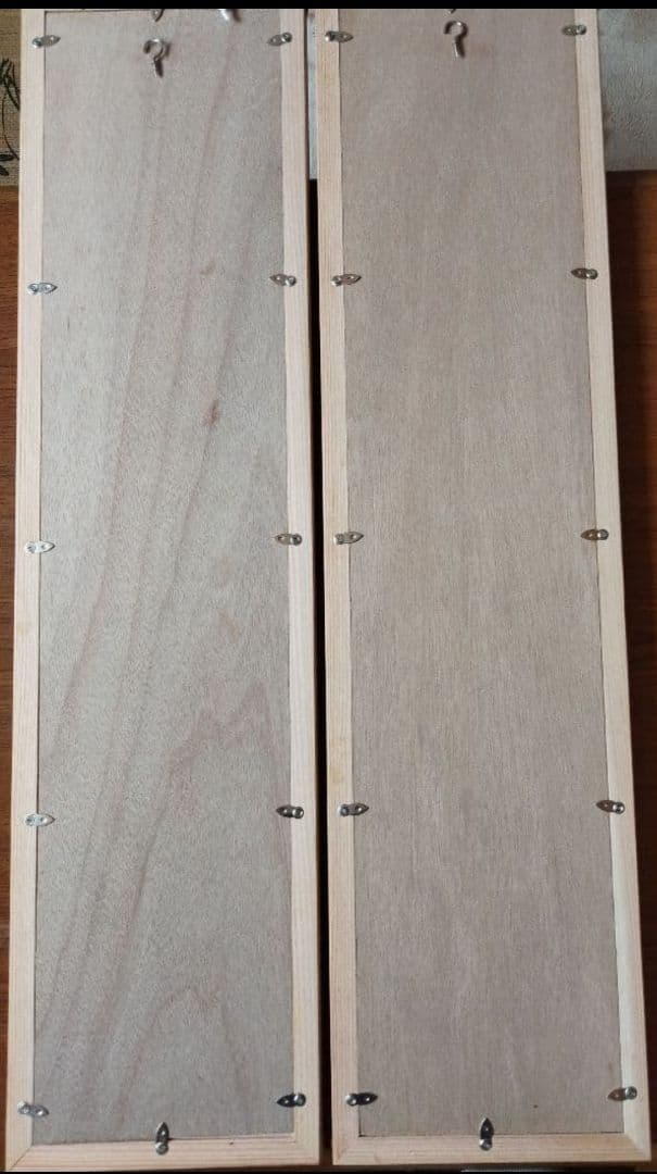 201❣️特価❣️組子クロス　アクリル板入り3枚一組木製額縁