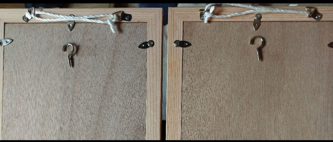 201❣️特価❣️組子クロス　アクリル板入り3枚一組木製額縁