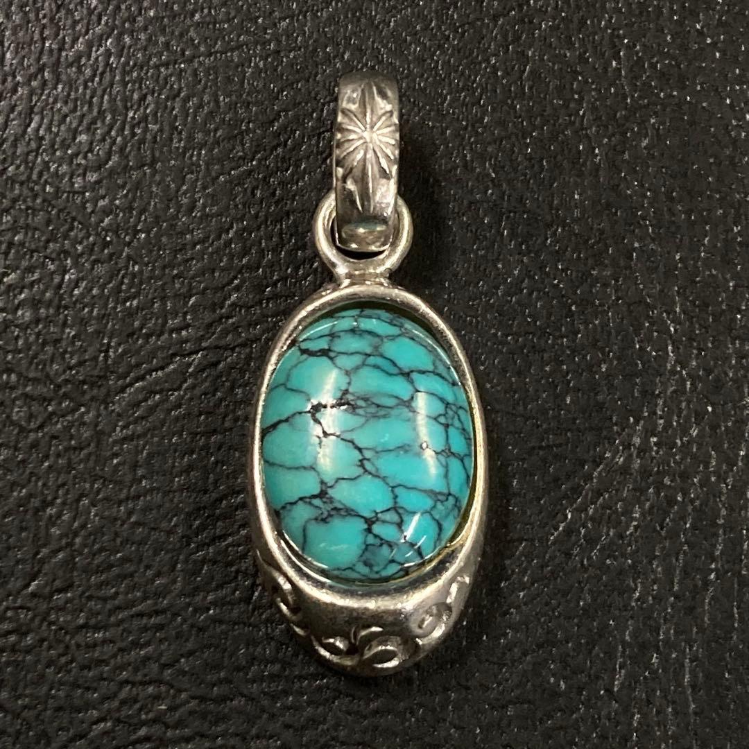 SAAD サード ターコイズ ペンダント トップ シルバー 925