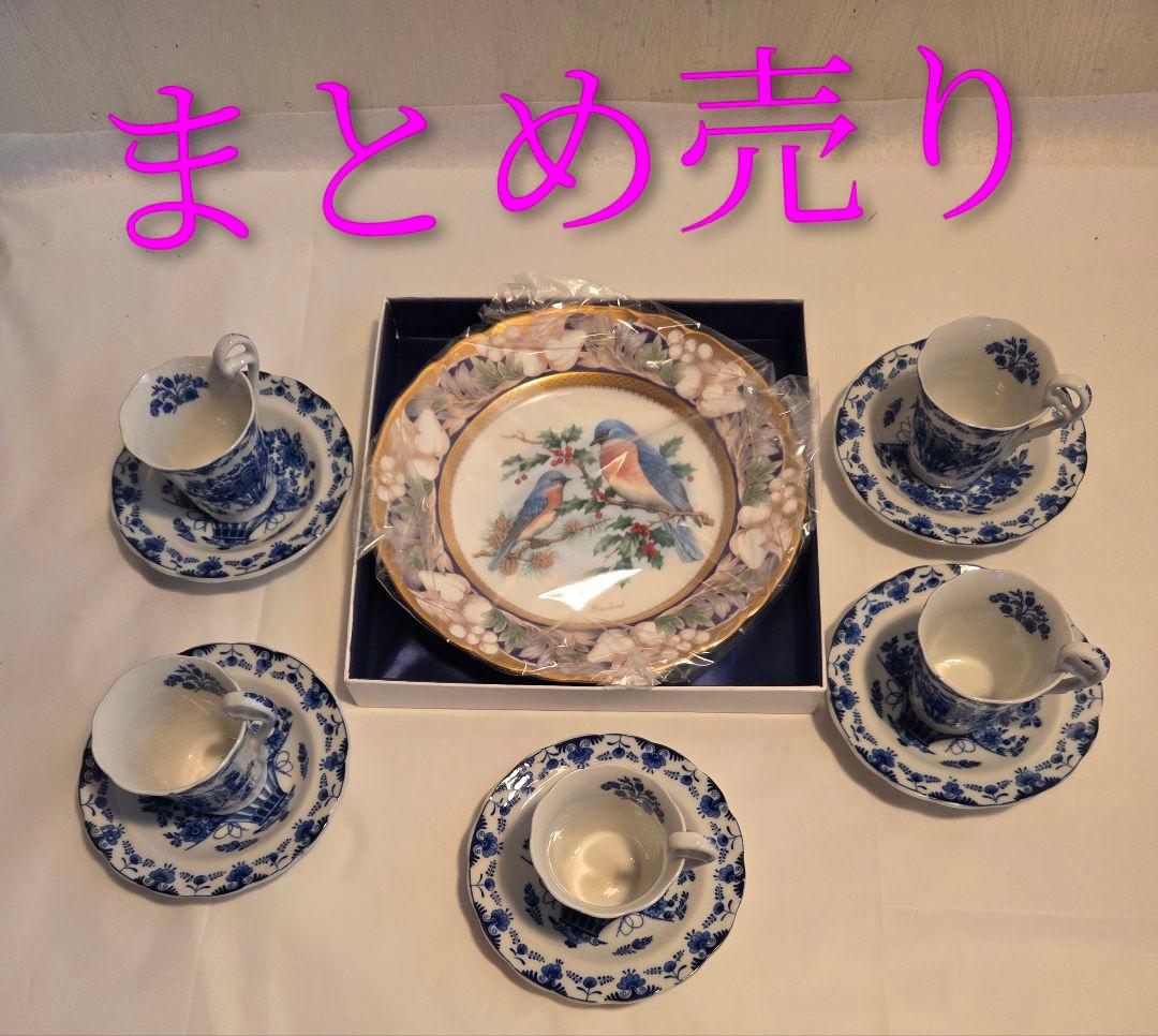 ノリタケクリスマスプレート1996-1999年皿未使用品