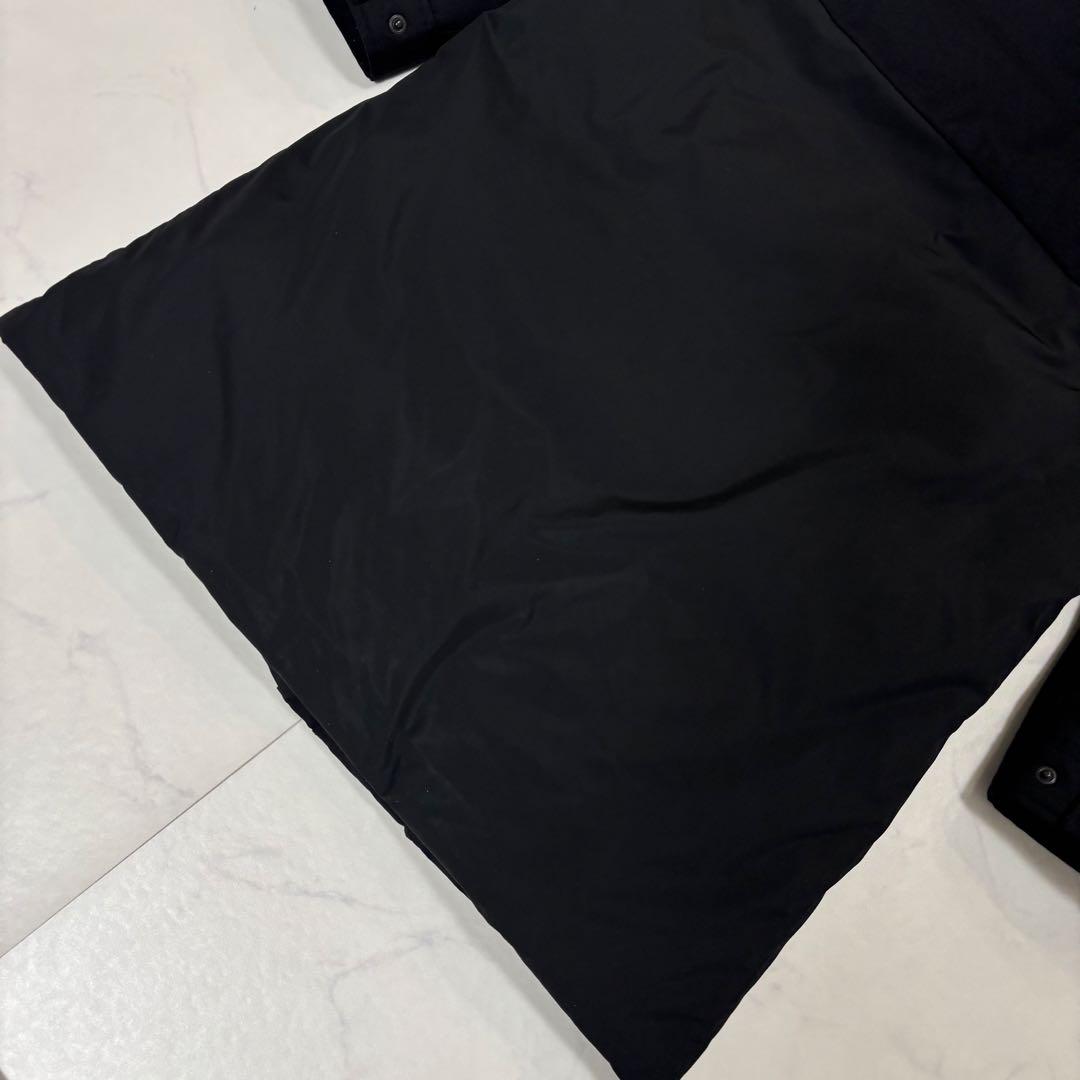 未使用級 ピーエスポールスミス ウール切替 ダウンコート ダウンジャケット 黒