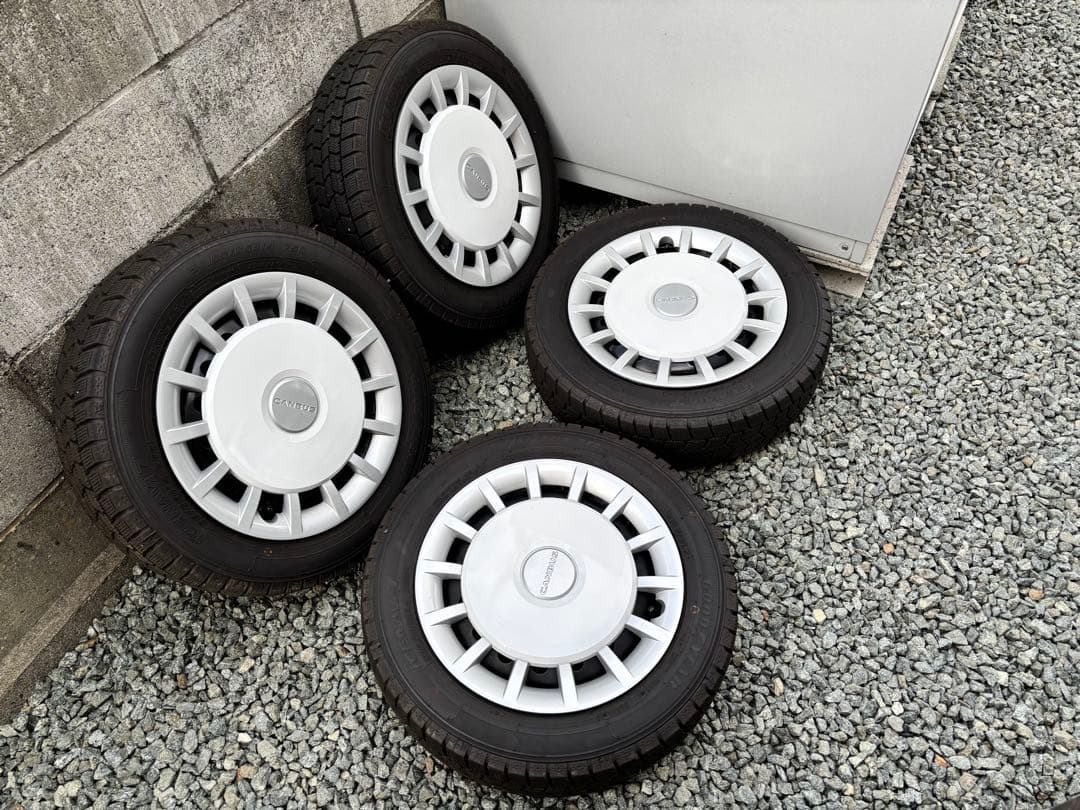 美品 バリ山 ダイハツ純正ホイール スタッドレスセット 14インチ