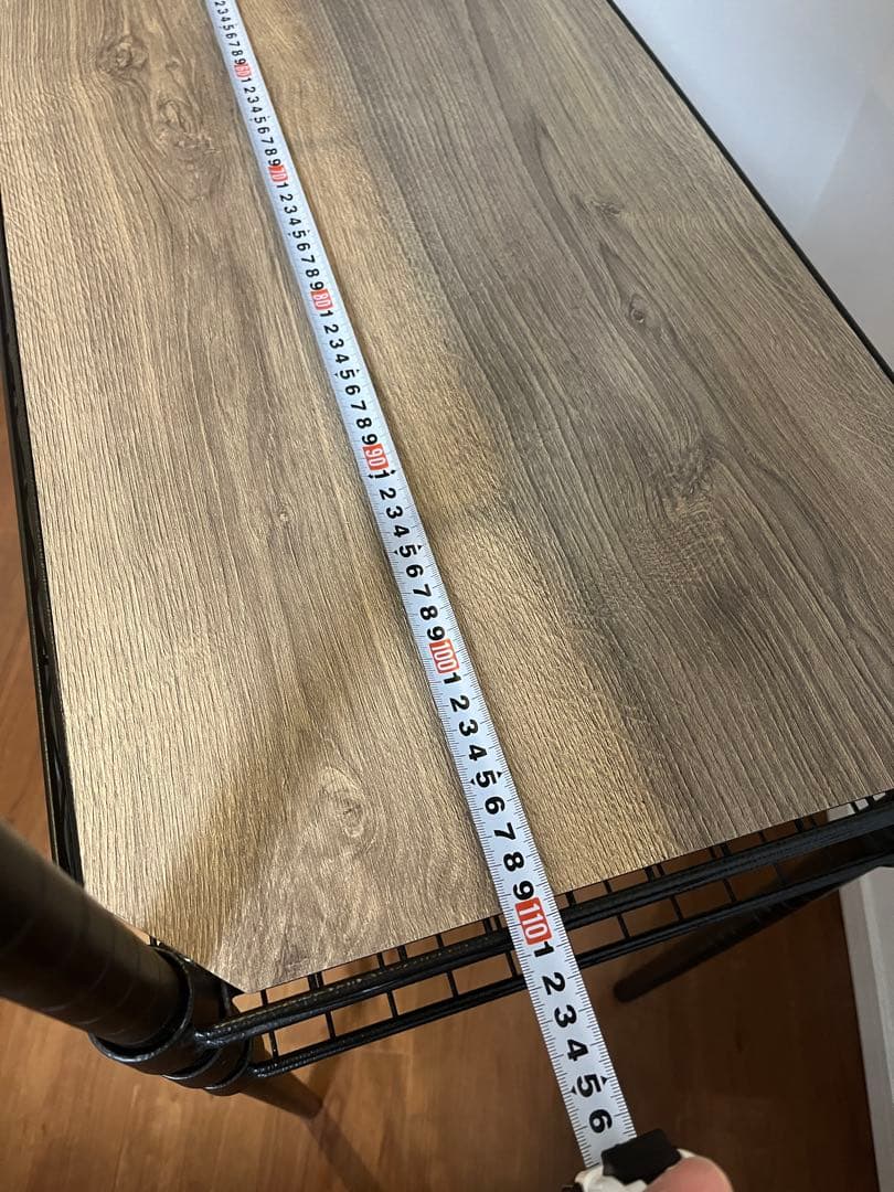 スチールラック 黒 Luminous NOIR スライド天板