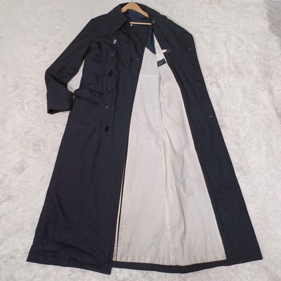 希少■MASAKI MATSUSHIMA 超ロング丈 トレンチコート ブラック