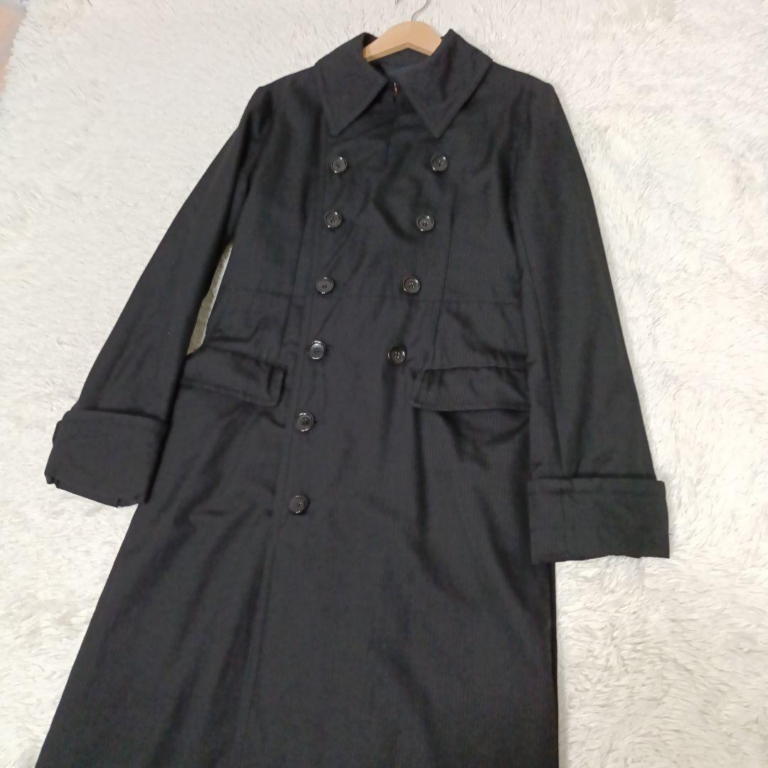 希少■MASAKI MATSUSHIMA 超ロング丈 トレンチコート ブラック