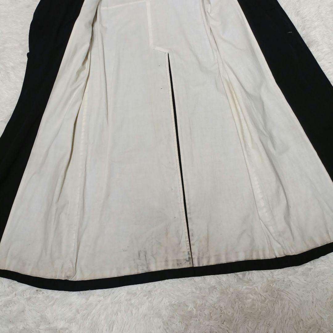 希少■MASAKI MATSUSHIMA 超ロング丈 トレンチコート ブラック