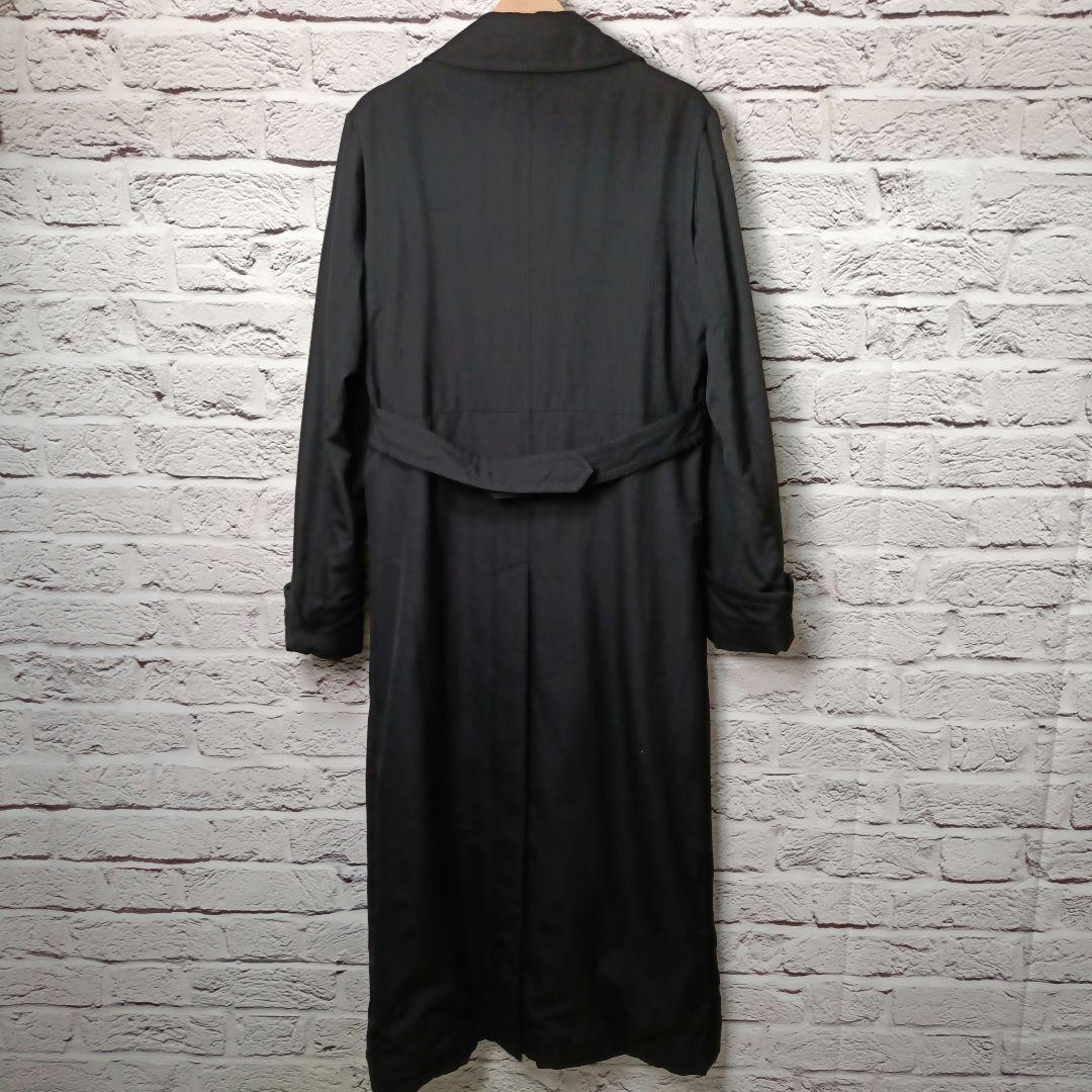希少■MASAKI MATSUSHIMA 超ロング丈 トレンチコート ブラック