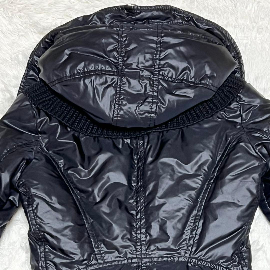 【美品】襟元　ニット　切替　ダウンジャケット ERMANNO SCERVINO