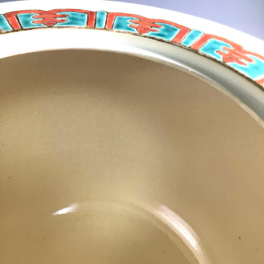 Ｒ１５２　水指　『茜窯　華渓造』『鵬雲斎　箱書』『金彩草花文』　共箱　茶道具