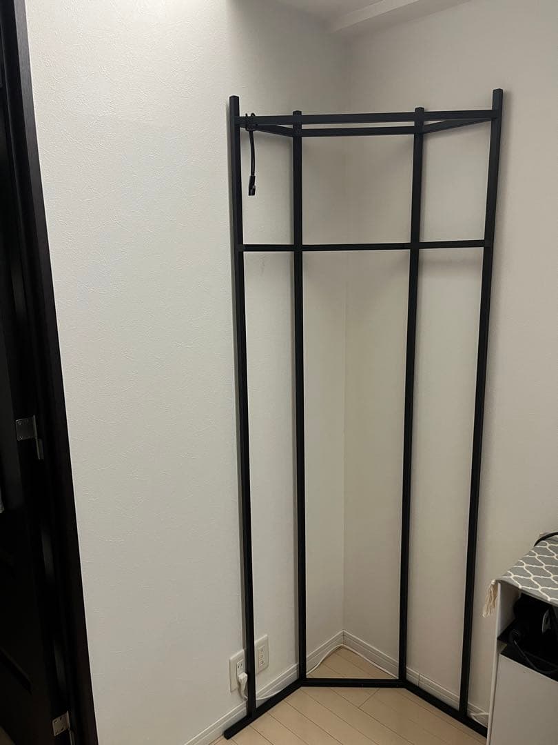 コーナーハンガーラック トールサイズ ブラック