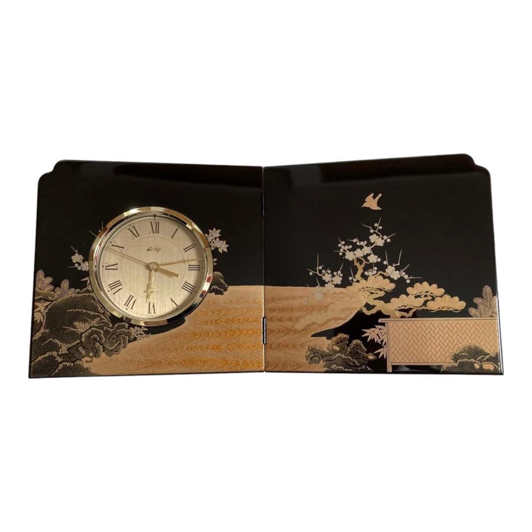 屏風時計　置き時計　初音　新品