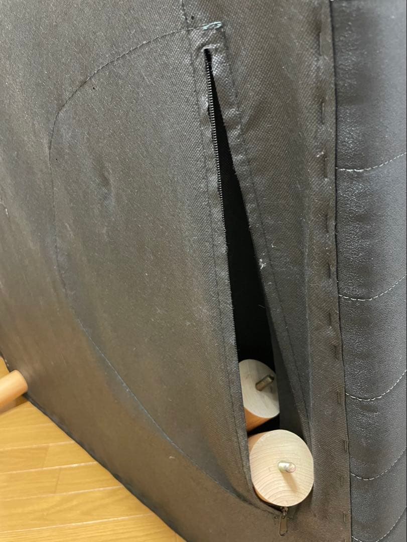 期間限定出品❗️ Clerus 脚付きマットレスベッド ブラック　シングル