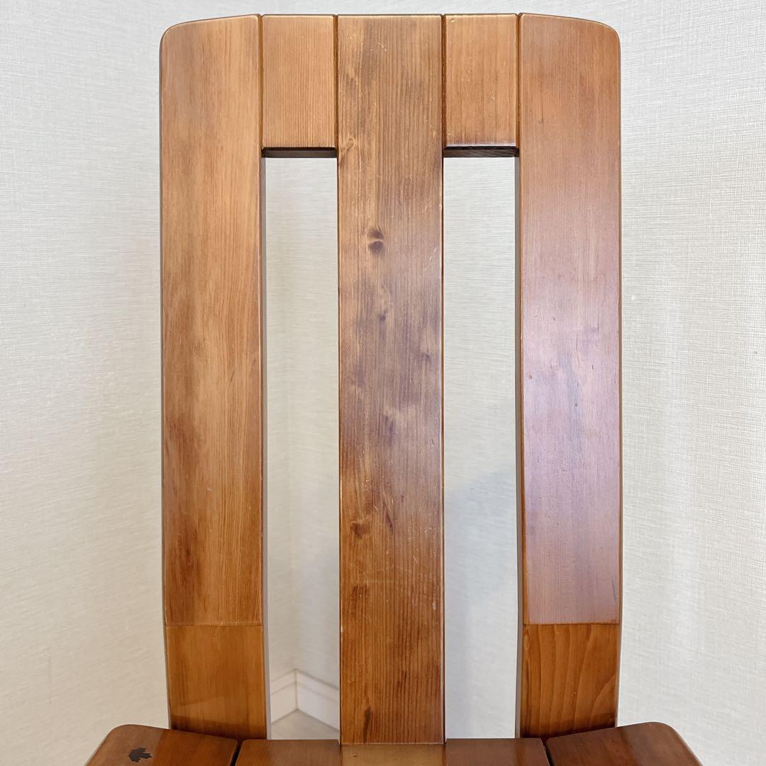 希少 カナディアン ダイニングチェア 2脚 無垢材 クラシック ビンテージ家具