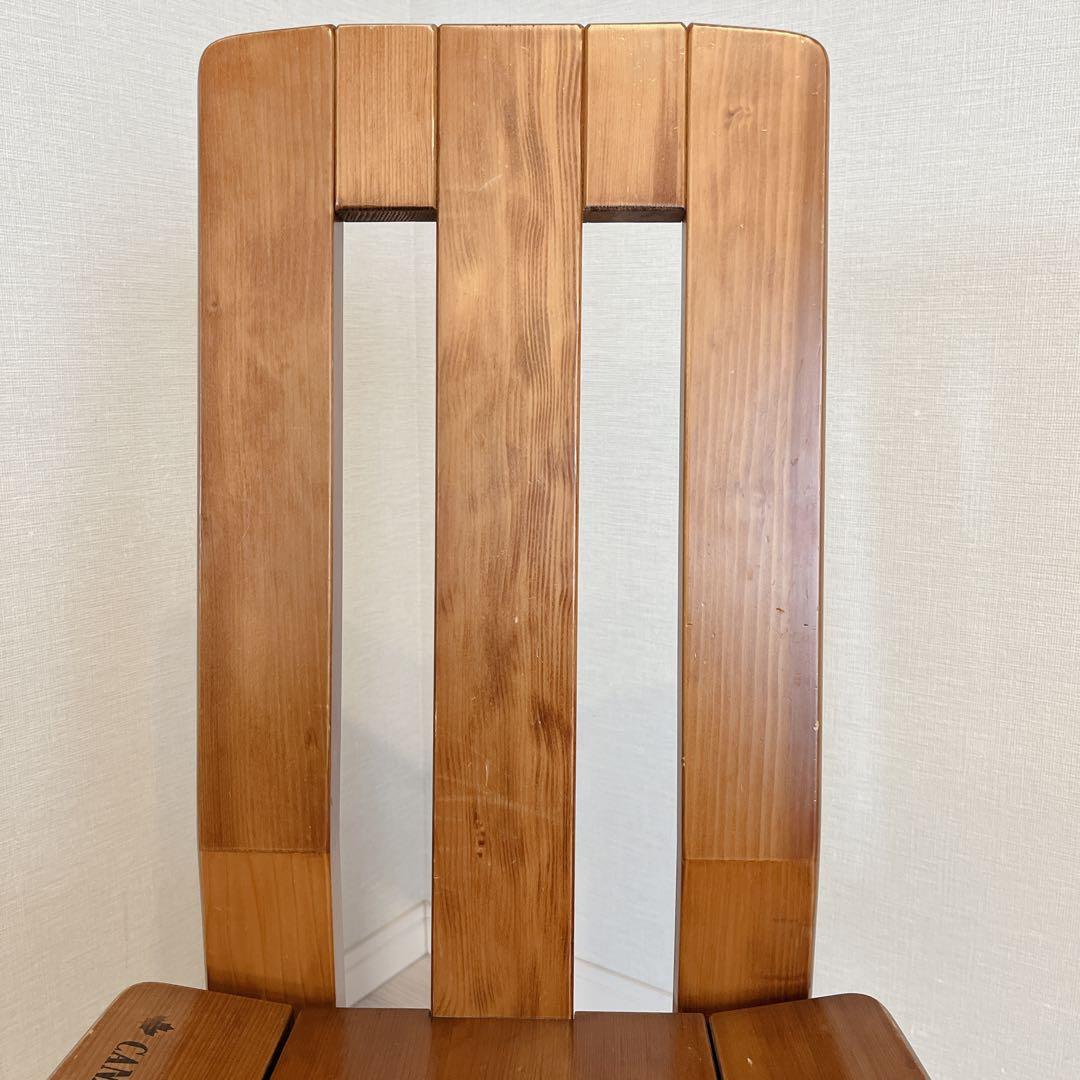 希少 カナディアン ダイニングチェア 2脚 無垢材 クラシック ビンテージ家具