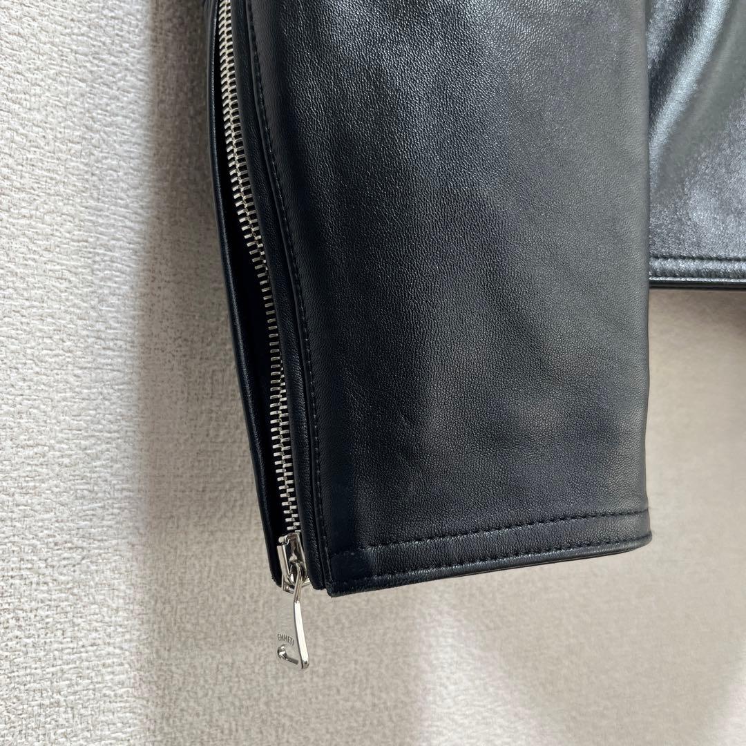 【極美品】EMMETI レザージャケット H UOMO ブラック 52 希少