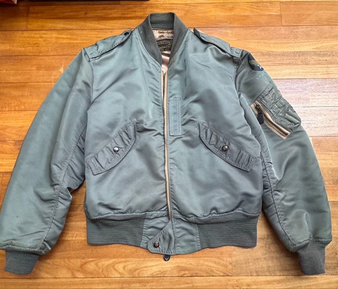 米軍実物　L-2B 50s 黒タグ　US AIR FORCE サイズL