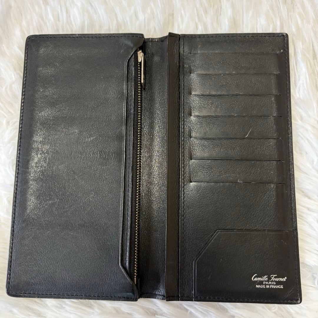 Camille Fournet 良品✨リザード レザー 長財布 二つ折り財布 黒