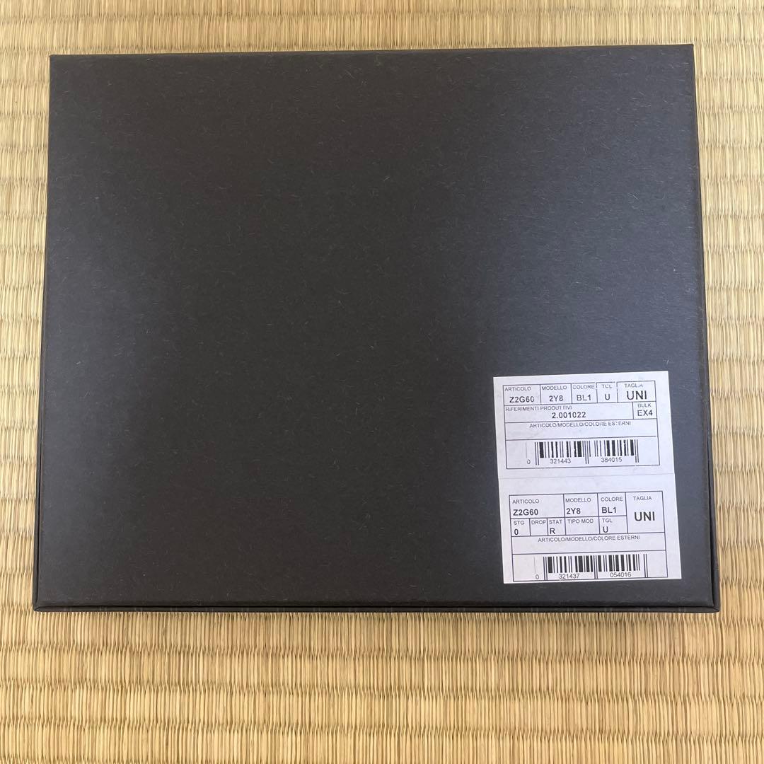 エルメネジルドゼニア マフラー バイカラー ネイビー