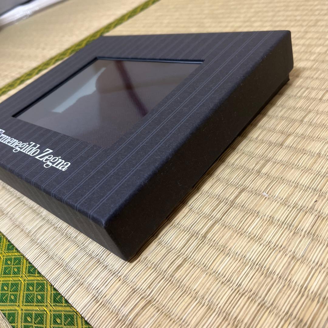 エルメネジルドゼニア マフラー バイカラー ネイビー