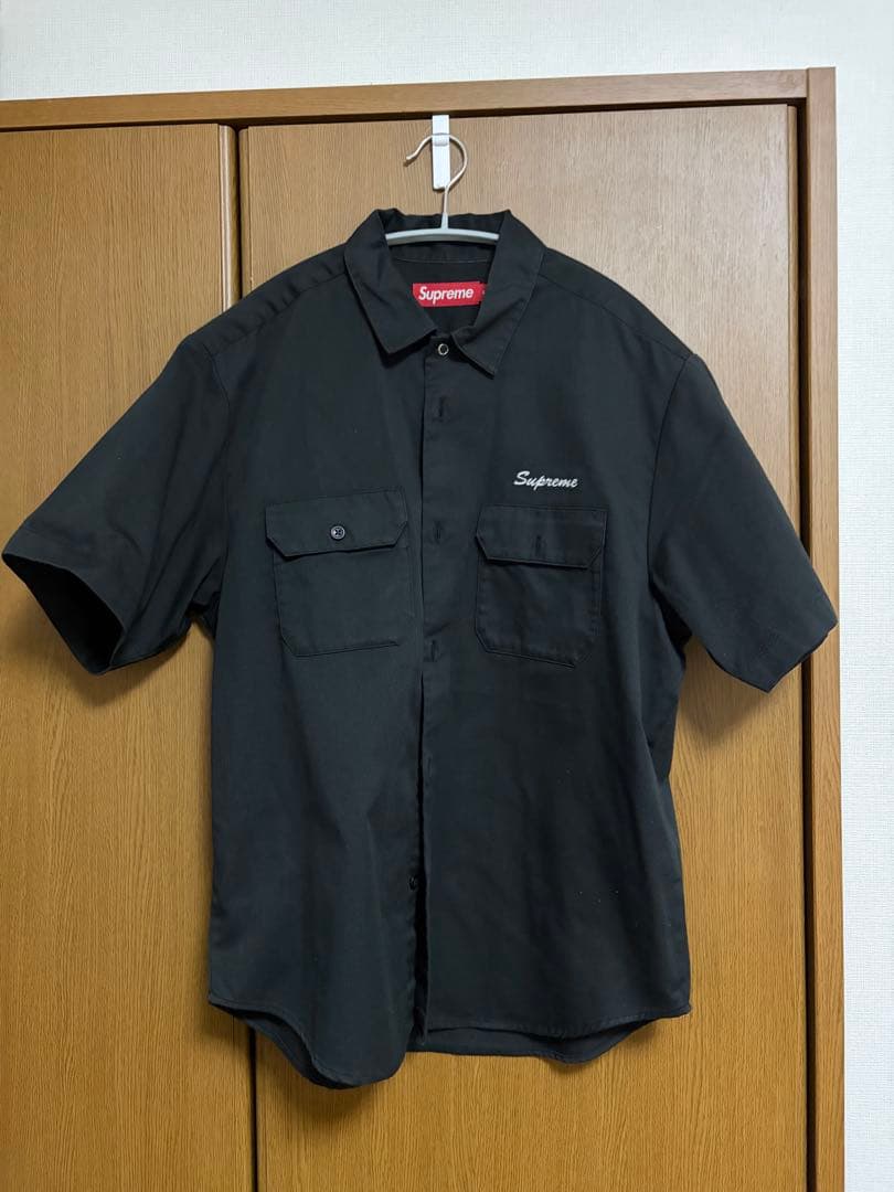 トップス supreme Rhinestone Pin Up S/S Work Shirt