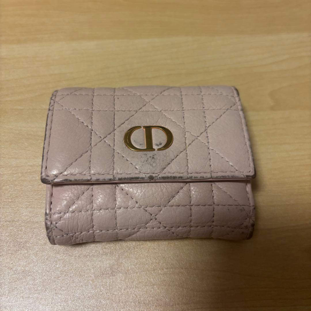 Dior Caro Hibiscus Lジップウォレット