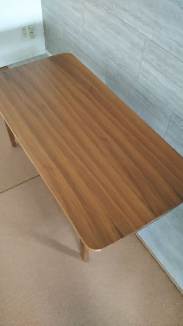 【良品】木製 センターテーブル 下部棚付き