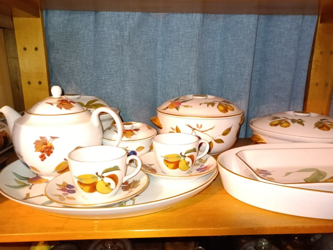 ロイヤルウースター　イヴシャムゴールド　(金淵)　5枚セット　スープ　シチュー皿