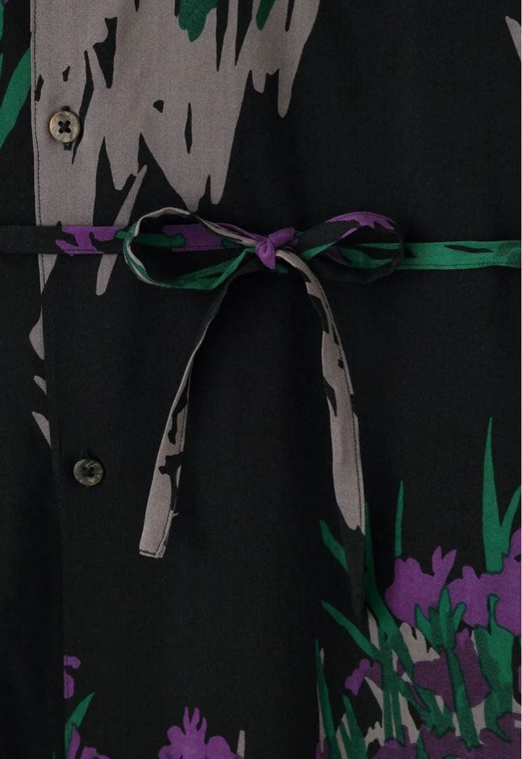 SOU・SOU モスリン 薙刀かり衣／濡羽色×光琳燕子花図屏風写し　Lサイズ