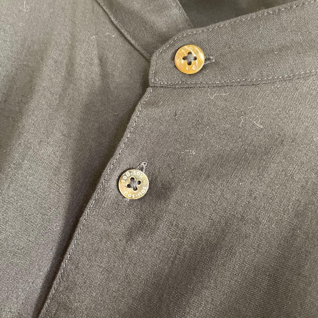 SOU・SOU モスリン 薙刀かり衣／濡羽色×光琳燕子花図屏風写し　Lサイズ