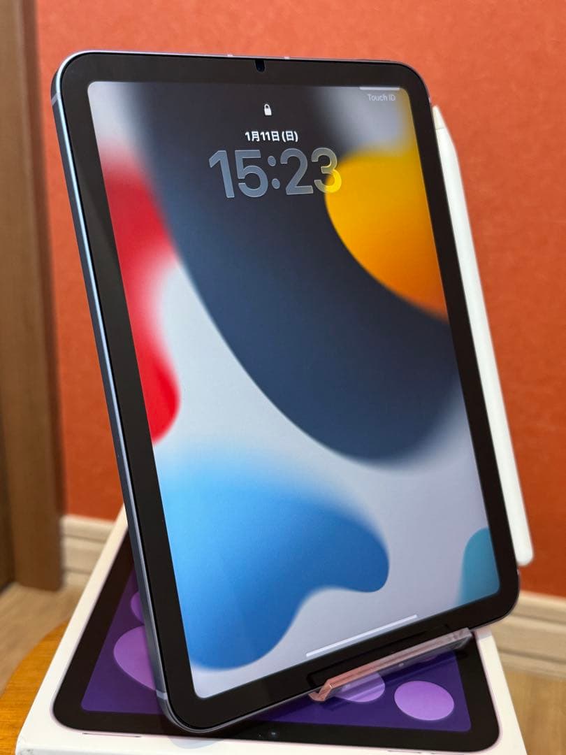 【極美品】iPad mini 6 セルラーパープル 本体 ApplePencil